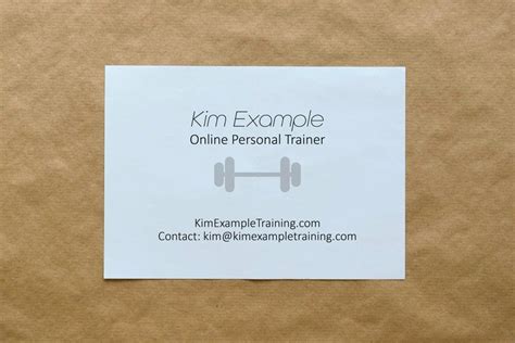 Personal Trainer Business Card Templates Free