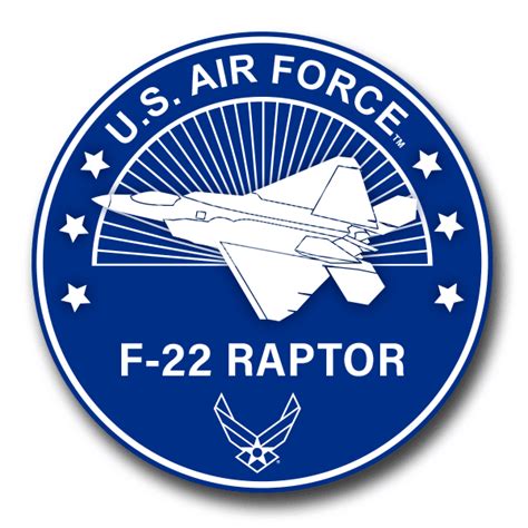 US Air Force F-22 Raptor Decal - US Air Force Aircraft Decals - PriorService.com