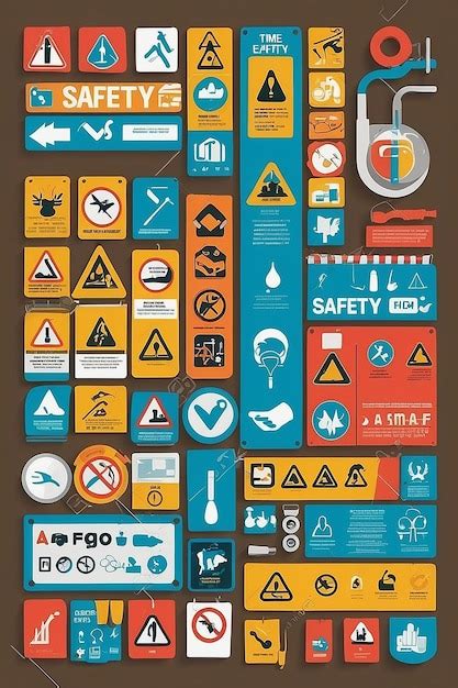 Premium Photo | Craft a vector graphic of safety signs and symbols ...