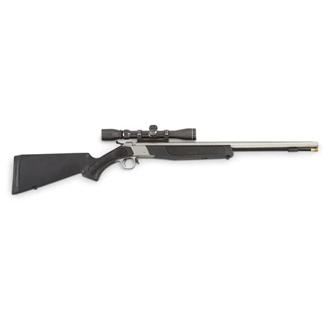 CVA Wolf 209 Magnum .50 cal. Break-action Muzzleloader Outfit, Black / Stainless Steel - 579424 ...