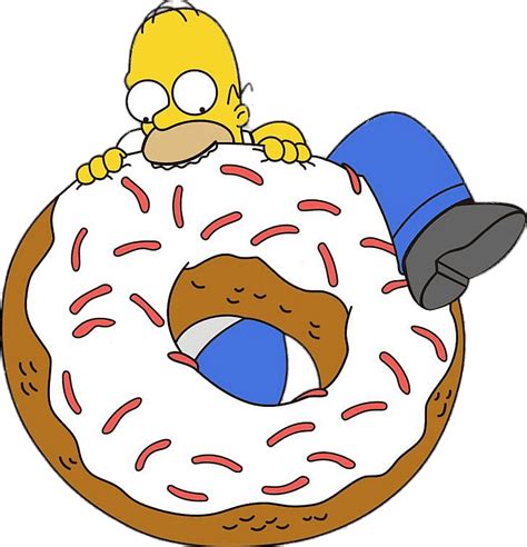 Homer Simpson come una dona gigante PNG transparente - StickPNG