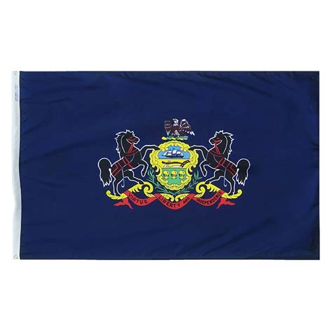 Pennsylvania State Flag 3x5 ft. Nylon Official State Design ...