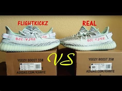 FlightKickz Blue Tint Yeezy 350 VS Adidas /Real vs fake comparison ...