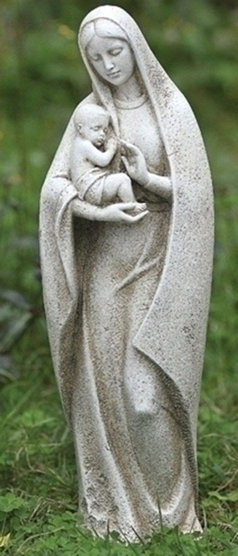 Blessed Mother Outdoor Statues | Details about Blessed Virgin Mary Mother w/ Baby Jesus Garden ...