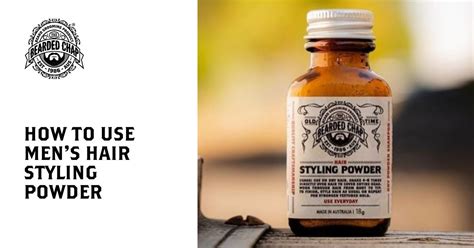 How To Use Men's Hair Styling Powder – The Bearded Chap