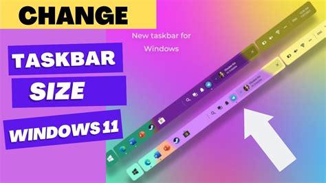 Change The Taskbar Size In Windows 11| No Software Quick Step - YouTube