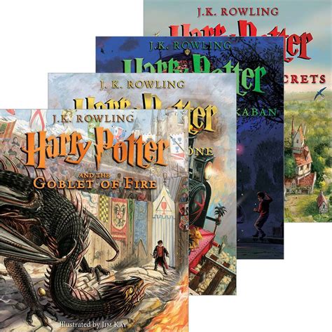 Harry Potter Illustrated Editions 4-Pack by J.K. Rowling (Hardcover Book Pack) | Harry potter ...