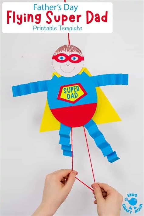 Father's Day Flying Super Dad Craft - Kids Craft Room