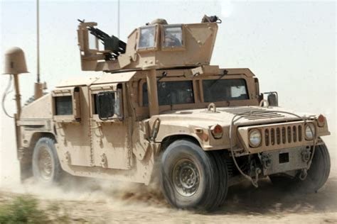 HMMWV M1114 UAH (Up-Armored Humvee) Up-Armored HMMWV Armament Carrier Vehicle