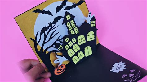 Halloween Card | DIY Halloween Pop-up Card | Spooky Card - YouTube