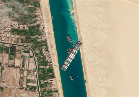 Container ship stuck in Suez Canal 'partially refloated'