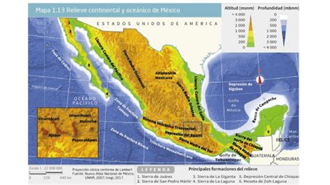 El relieve en México - Geografía Primero de Secundaria - NTE.mx ...