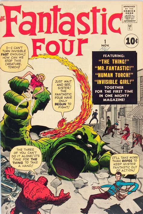 Cap'n's Comics: Fantastic Four #1 Cover by Jack Kirby