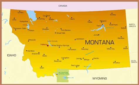 Montana City Map | Large Printable High Resolution and Standard Map ...