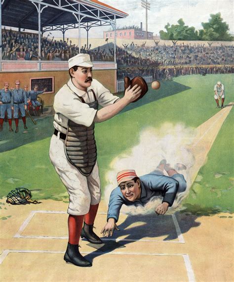 Baseball Players Painting Free Stock Photo - Public Domain Pictures