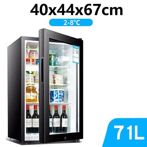 Ready 71L / 165L Ice Bar Refrigerator Single Door Small Mini Glass Refrigerated Fresh Tea Wine ...