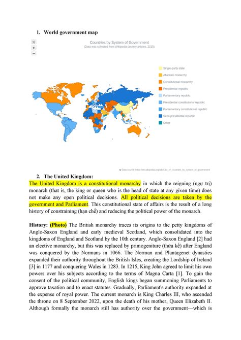 Example Pros and cons - thuyết trình về monarchy và republic - 1. World ...