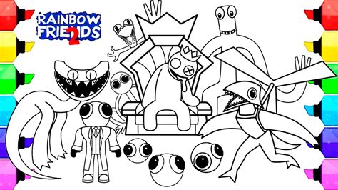 Rainbow Friends Chapter 2 Coloring Pages / Color ALL New Monsters Rainbow Friends 2 / NCS MUSIC ...