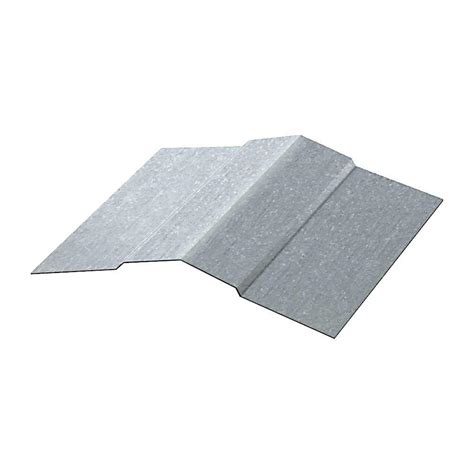 Construction Metals 10 ft. Galvanized Steel Ridge Cap-RC2-GM - The Home Depot