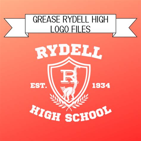 Grease the Musical Rydell High School Logo SVG and PNG Files - Etsy