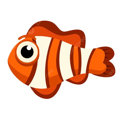 Sea Creatures Clipart PNG Images, Set Of Sea Creatures On White Background Vector, Clownfish ...