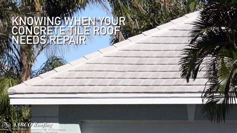 6 Signs That You Need Concrete Tile Roof Repair