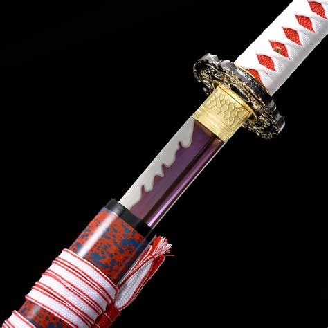 Red Katana | Handmade Japanese Katana Sword 1045 Carbon Steel With Red ...