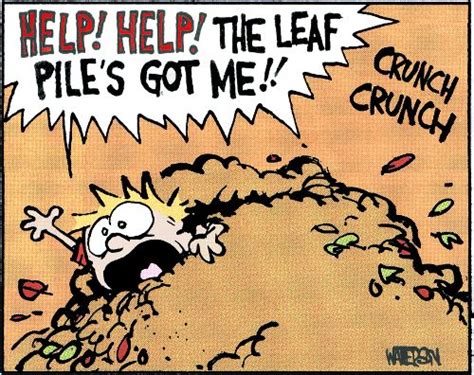 Leaf Pile | Calvin and hobbes comics, Calvin and hobbes, Calvin and ...