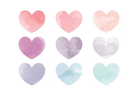 Watercolor Heart Vector Art, Icons, and Graphics for Free Download