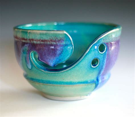 Yarn Bowl, knitting bowl, pottery yarn bowl, pottery knitting bowl, handmade ceramic yarn bowl ...