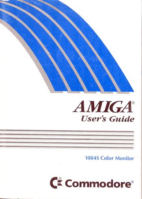 COMMODORE AMIGA 1084S USER MANUAL Pdf Download | ManualsLib