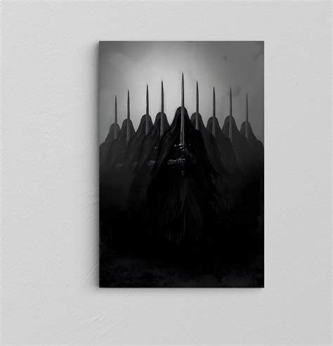 Nazgûl Poster / Middle Earth Map Canvas / Lord of the Rİngs Canvas / Fantasy Movie Art / Extra ...