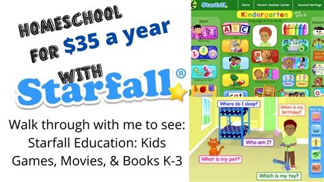 Starfall Education: Kids Games, Movies, & Books K-3 - YouTube