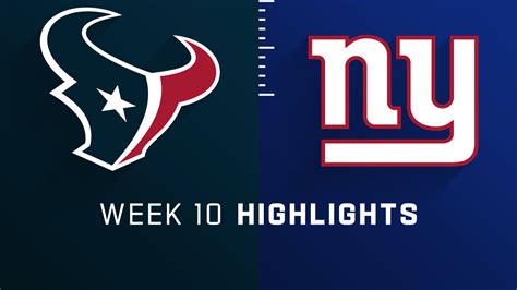 Houston Texans vs. New York Giants highlights | Week 10