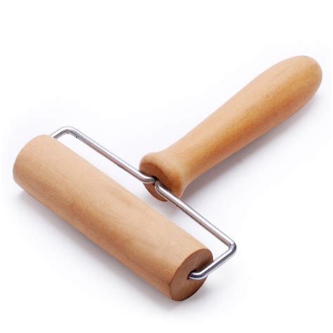 Wooden Rolling Pin, Hand Dough Roller for Pastry, Fondant, Cookie Dough, Chapati, Pasta, Bakery ...