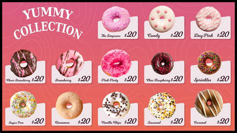 Donuts Menu Boards | Lira Screen