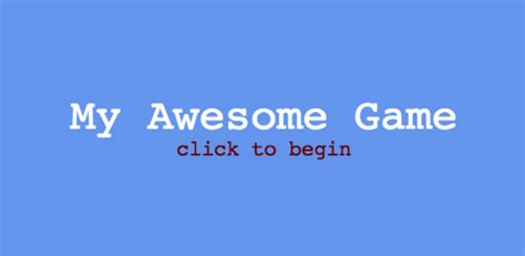 Building a Game With JavaScript: Start Screen