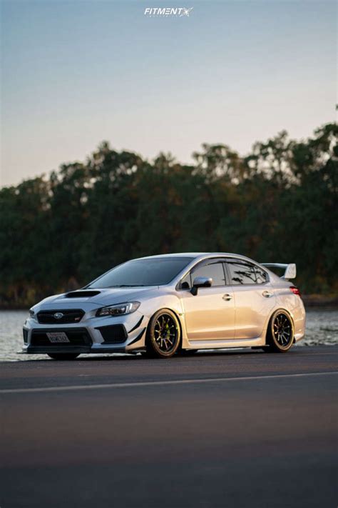 2019 Subaru WRX STI Limited with 18x9.5 Volk Ce28 and Federal 265x35 on Lowering Springs ...