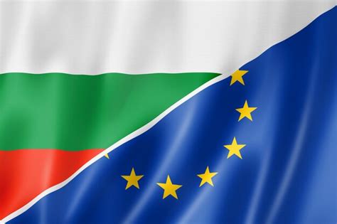 Premium Photo | Bulgaria and europe flag