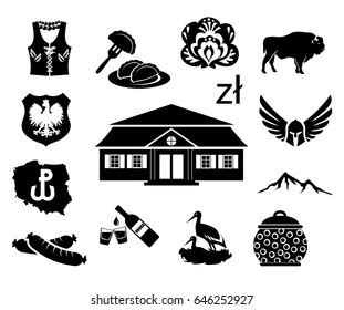 National Symbols Poland Vector Icon Set Stock Vector (Royalty Free) 548950999 | Shutterstock