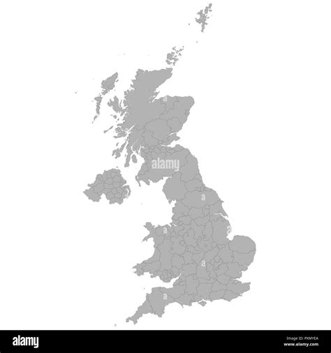 Map of united kingdom provinces hi-res stock photography and images - Alamy
