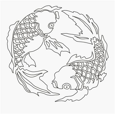 Koi Fish Scales Drawing , Free Transparent Clipart - ClipartKey