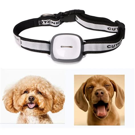 Mini Pet GPS Tracker Waterproof Smart GPS Tracker With Collar For Pets Cat Dog GPS+LBS Location ...