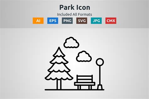 Park Vector Outline Icon Graphic by abidehtisham198 · Creative Fabrica