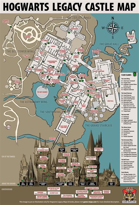 Hand Drawn Harry Potter Map Of Hogwarts Print Harry Potter, Hogwarts ...