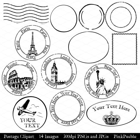 vintage stamps - Clip Art Library