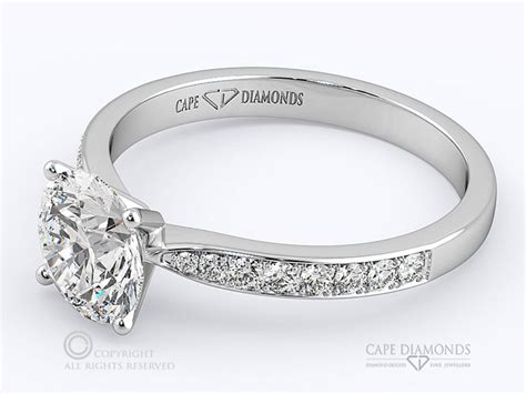 153. Most Beautiful Low Set Solitaire 4-Claw Engagement Ring | : Cape Diamonds