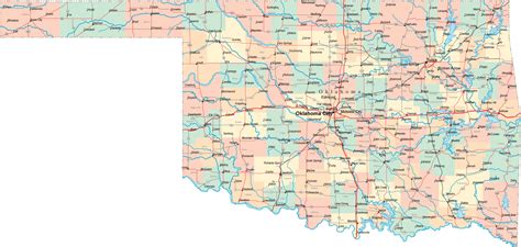Oklahoma Road Map - OK Road Map - Oklahoma Highway Map
