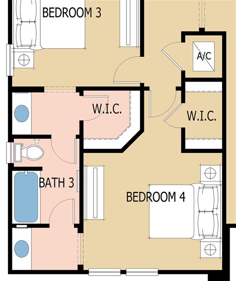 4 Bedroom Floor Plans With Jack And Jill Bathroom | www.resnooze.com