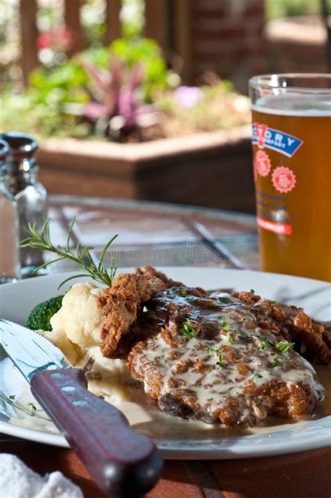 Country Fried Steak with Gravy Stock Image - Image of vertical, beef ...